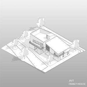 3D revit house model