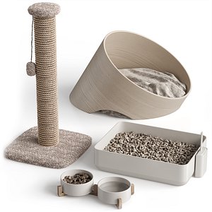 Accessories for cats and small dogs 2 3D model