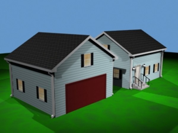 medium house 3d 3ds