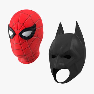 3D Superheroes Masks Collection