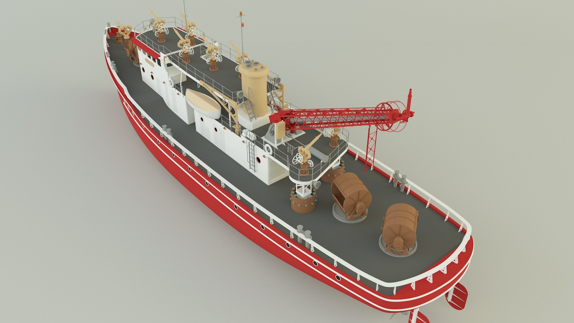 Fire Fighter Ship 3D Model Model - TurboSquid 2230160