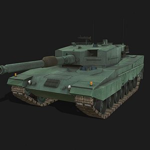 leopard 1 battle tank 3D