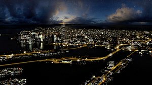 Miami Florida Night Time City