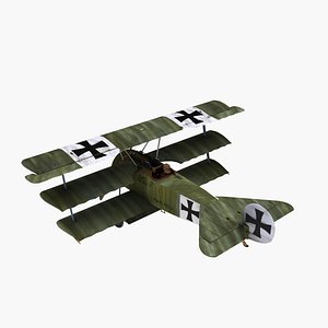 Fokker Dr1 in Werner Voss Markings