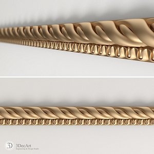 3D model carved Baguette | Bg_022
