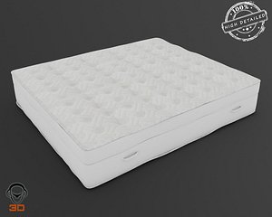 realistic mattress 3d obj