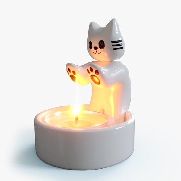 고양이 그림 촛대 3d 모델 Turbosquid 2174905 5541