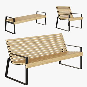 3D Outdoor furniture Gloria Series