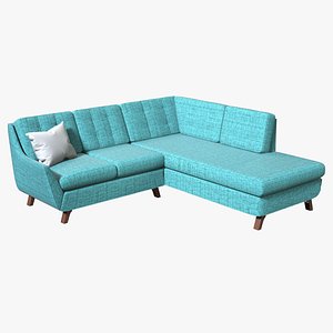 realistic joybird eastwood sectional 3D model