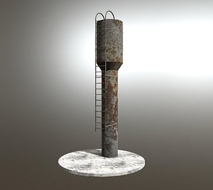 3D old water tower