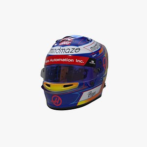 grosjean 2020 helmet 3D model