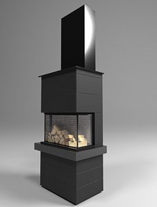 a fireplace