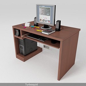 Office desk with utility