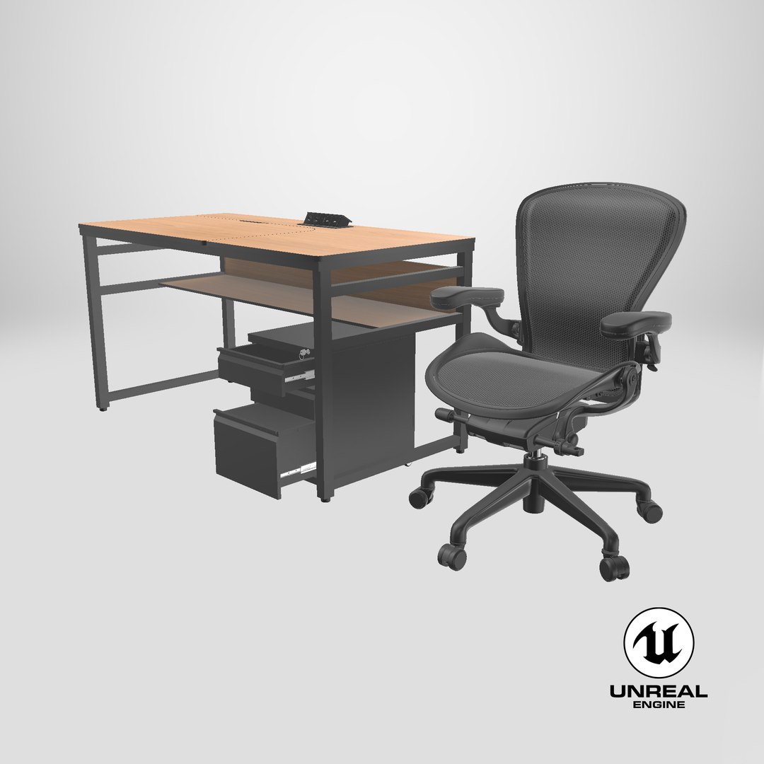 Detailed Desk With Chair 3D model https://p.turbosquid.com/ts-thumb/1I/D56NBp/81/stemcell_unreal_render/png/1710837354/1920x1080/fit_q87/83edab1b80c9671fb0cff8279fbf02a19f4300d5/stemcell_unreal_render.jpg