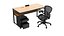 Detailed Desk With Chair