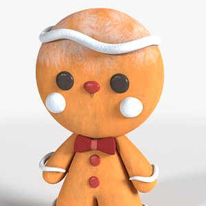 Ginger bread Cookie 3D model