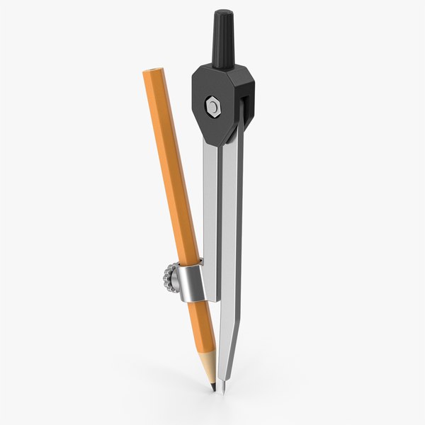 modelo 3d Drawing Compass With Pencil - TurboSquid 1953348