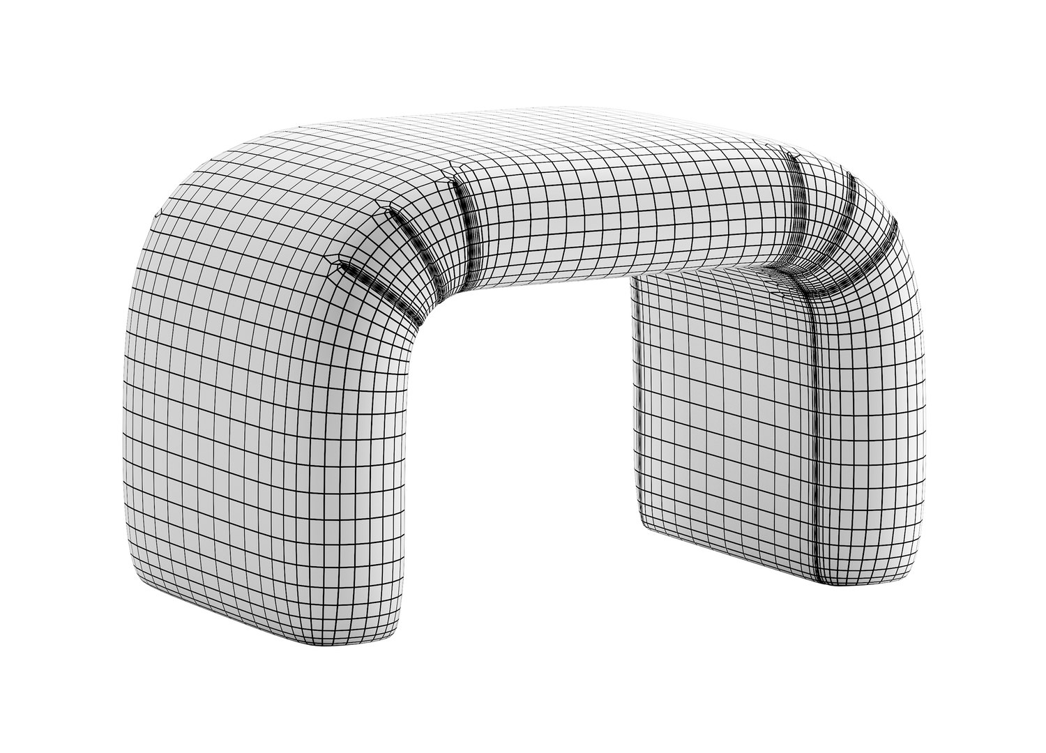 Martini Ottoman Crate And Barrel 3D Model TurboSquid 1905509