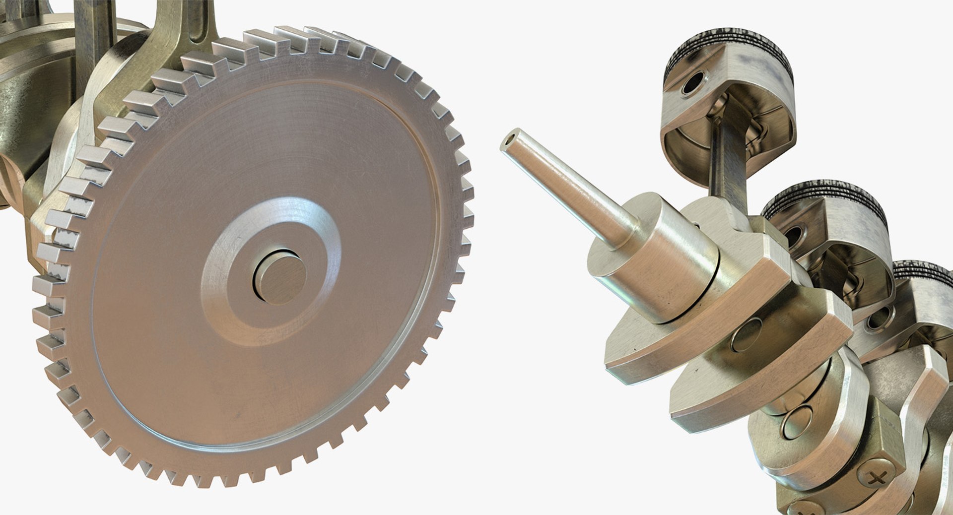 3D engine block piston - TurboSquid 1350283