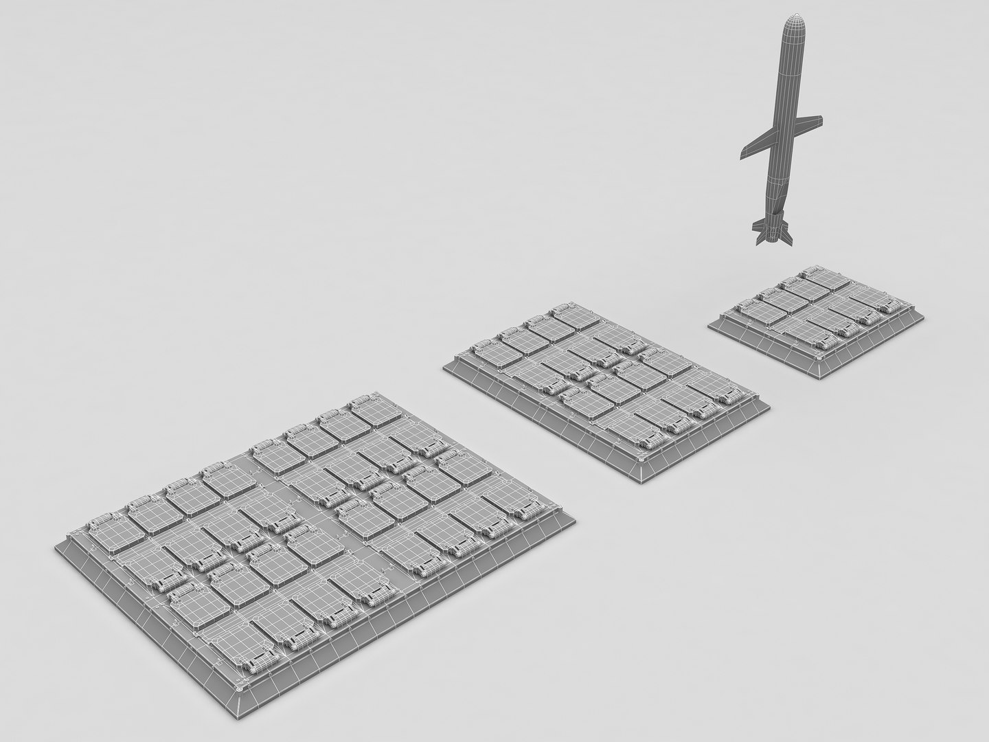 Mark 41 Vertical Launching System BGM 109 Tomahawk 3D model https://p.turbosquid.com/ts-thumb/1I/JxqgPB/IR/wire_01/jpg/1674658884/1920x1080/fit_q87/a1a7051a3e3e057b1c459d2549775d919b395845/wire_01.jpg