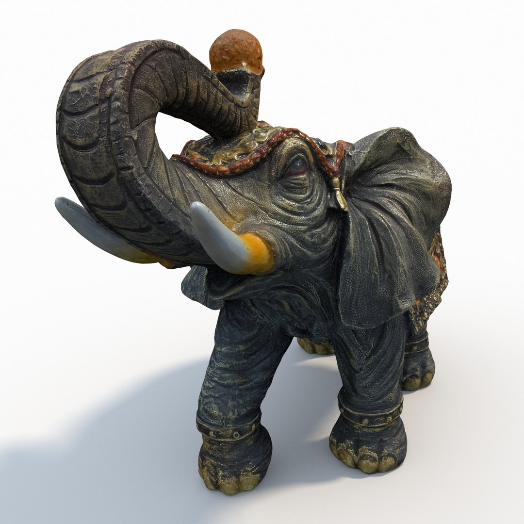 Elephant Statue 3d Model