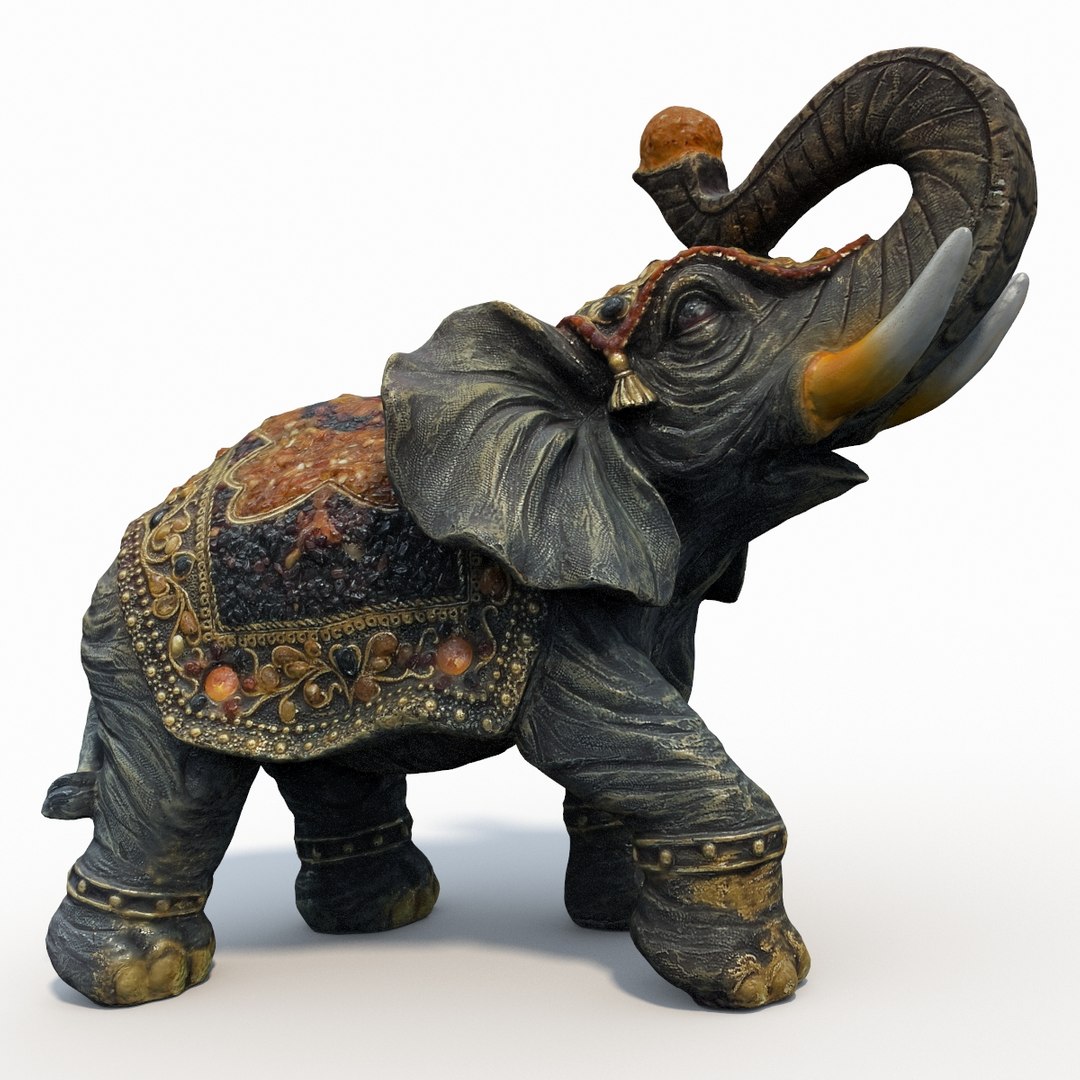 Elephant Statue 3d Model