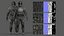 Soldato militare 02 - Personaggio tattico pronto per il gioco, modello 3D low-poly