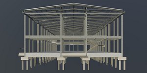 Warehouse structure 23-39 3D model