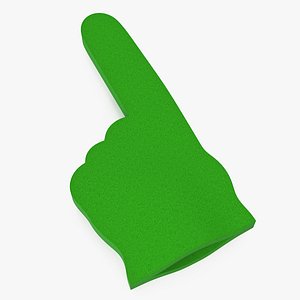 Foam Hand Green 3D