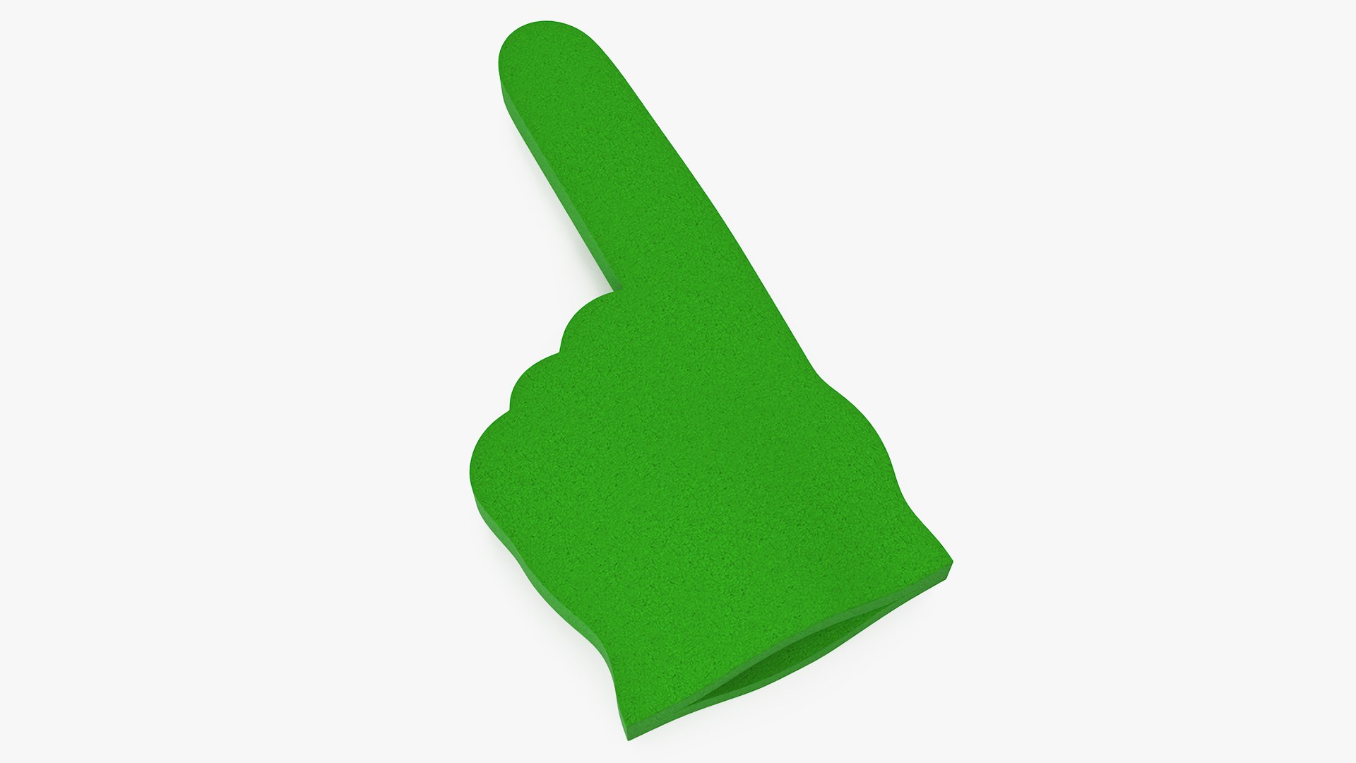 Foam Hand Green 3D model preview
