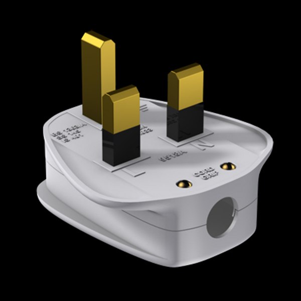 3d uk plug model
