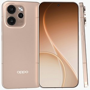 3D OPPO Reno 15 Pro Honey Gold