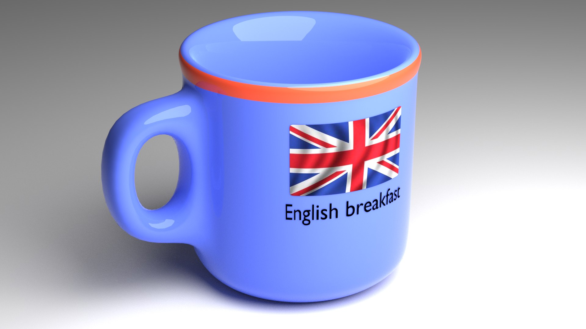 Free UK Cup English Breakfast 3D TurboSquid 2024843