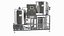 beer microbrewery equipment brewery 3D model