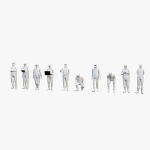 3d model worker pc operation