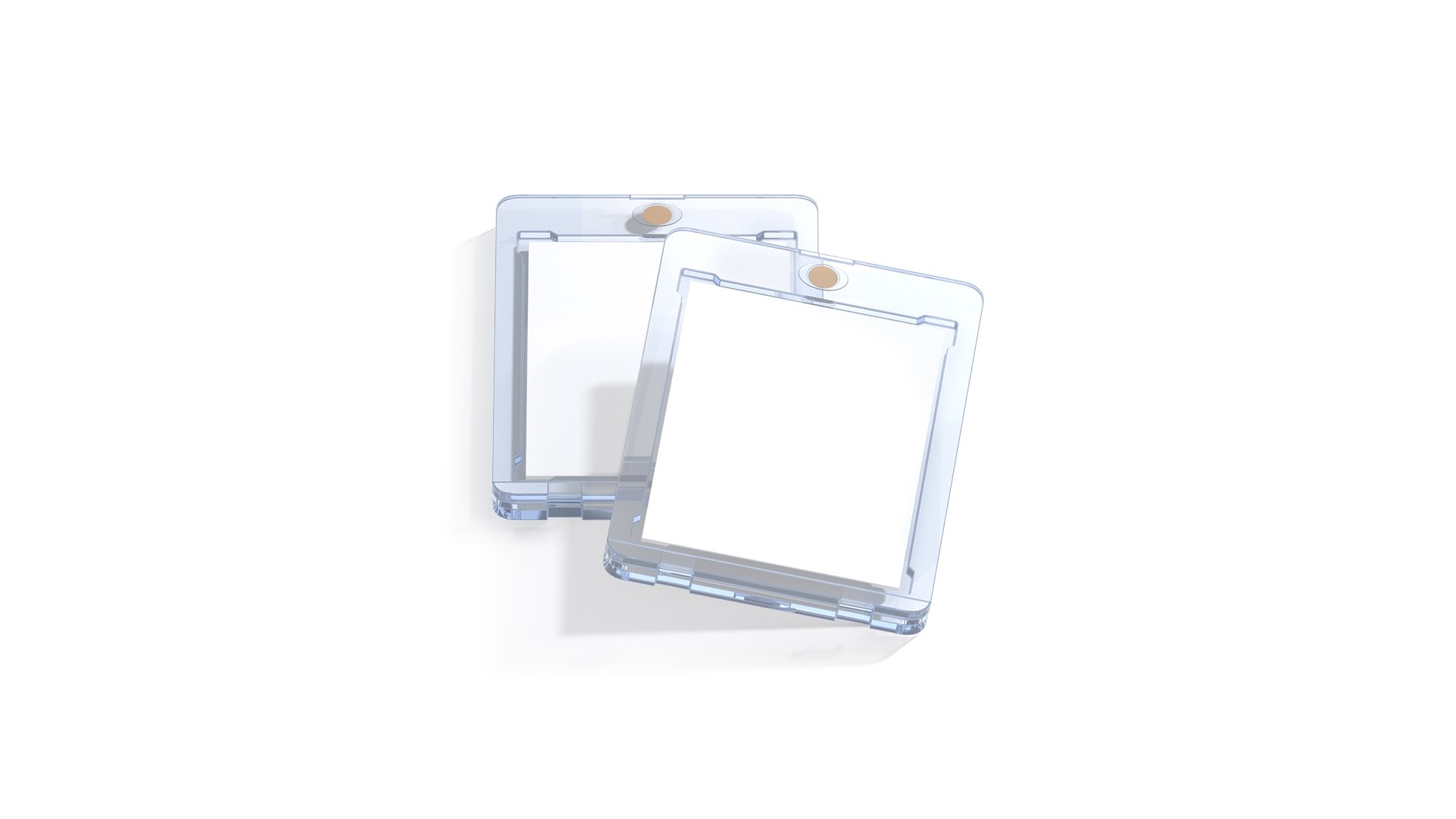3D Transparent Magnetic Trading Card Stack - 2 Plastic Collectible ...