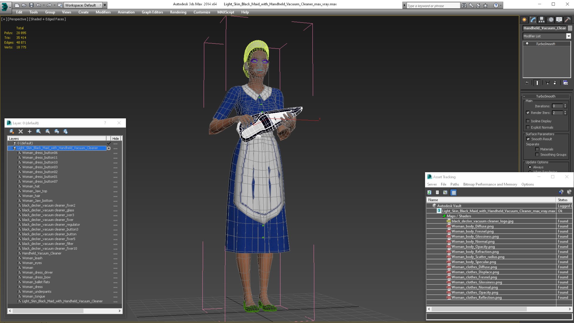 3D model Light Skin Black Maid with Handheld Vacuum Cleaner https://p.turbosquid.com/ts-thumb/1I/hDoYpS/S5/lightskinblackmaidwithhandheldvacuumcleaner3dmodel021/jpg/1650967613/1920x1080/fit_q87/bd5e0e05d85d746101a7883474014ab4b2235f52/lightskinblackmaidwithhandheldvacuumcleaner3dmodel021.jpg