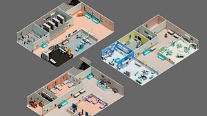 Office Interior Blender Models for Download | TurboSquid