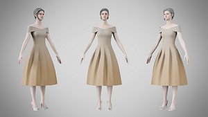 3D Dress 42 Grullo