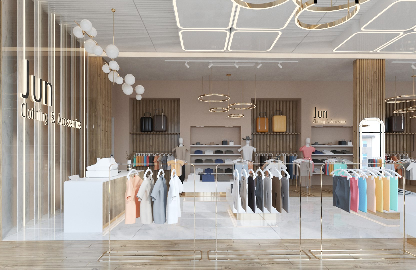 Clothing Store Interior Bundle Model - TurboSquid 2396183