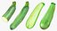 Zucchinis Whole and Cut 01 Collection - 4 модели