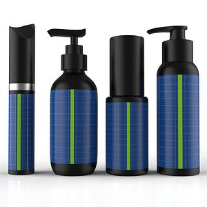 3D cosmetic pump bottle model