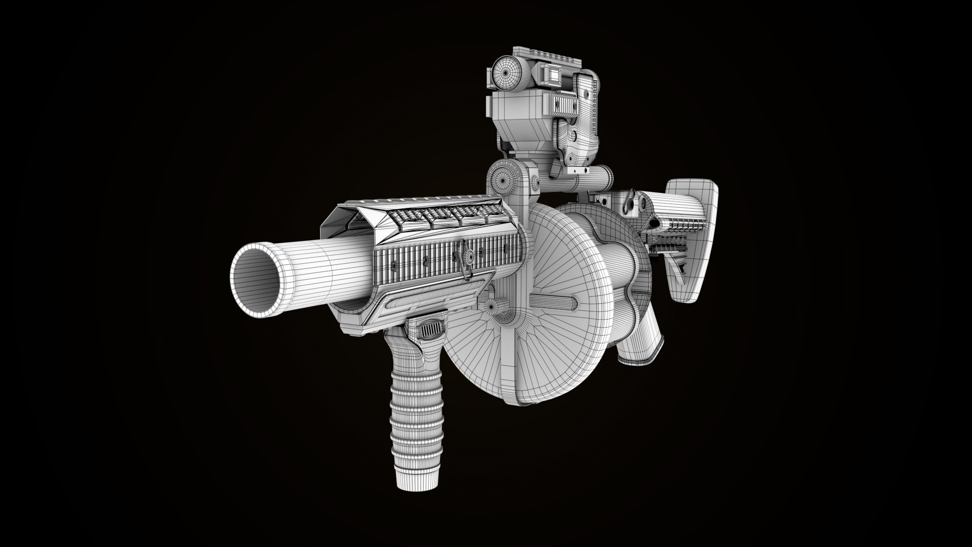 Grenade Launcher Gun PBR Unity UE V-Ray Textures Included 3D model https://p.turbosquid.com/ts-thumb/1I/yZ0MlW/9h/gun06ao_001/jpg/1657034821/1920x1080/fit_q87/4bcaf688dc26e3a32d970097d735264ae51fc0a2/gun06ao_001.jpg
