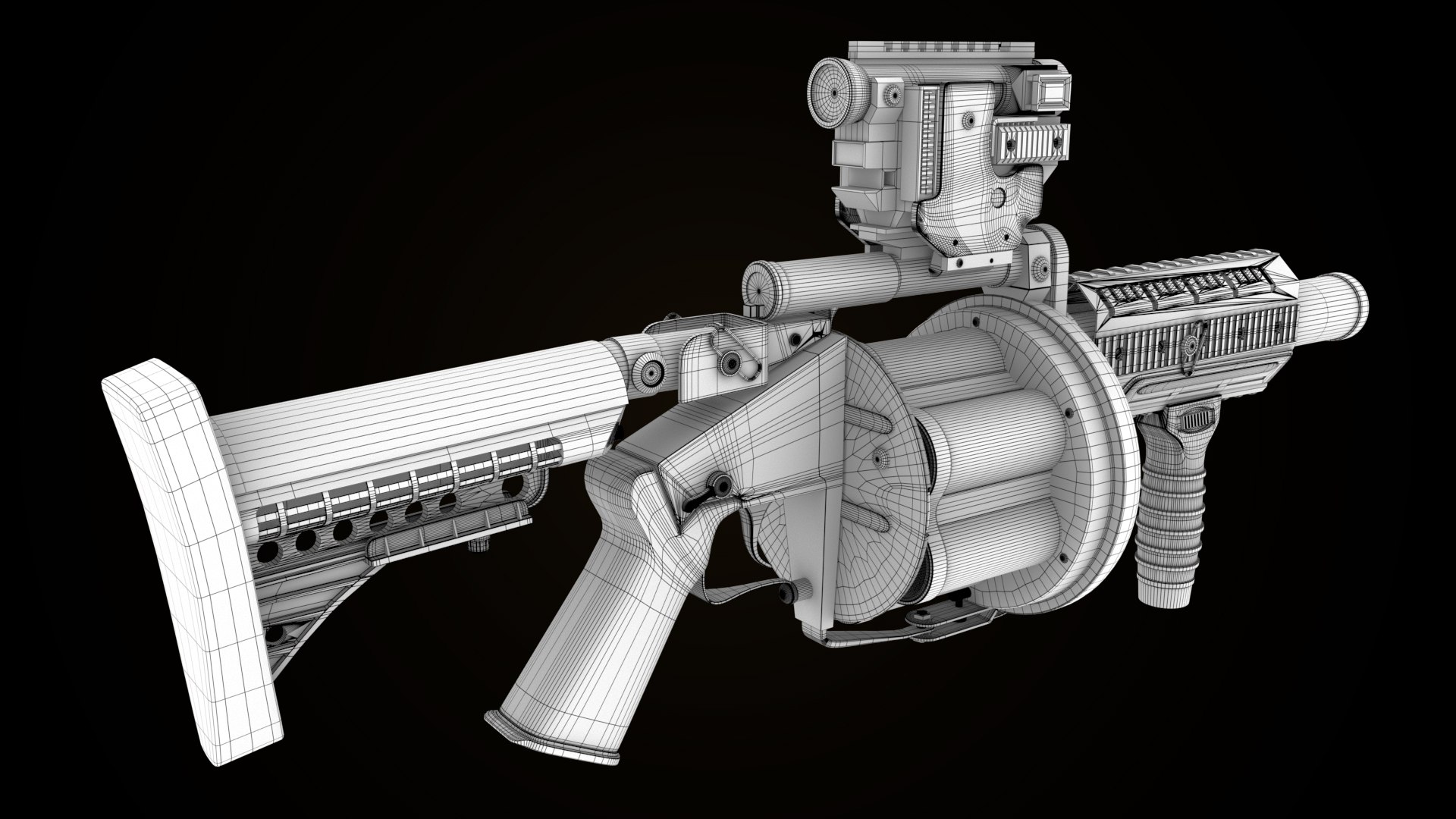 Grenade Launcher Gun PBR Unity UE V-Ray Textures Included 3D model https://p.turbosquid.com/ts-thumb/1I/yZ0MlW/SL/gun06ao_002/jpg/1657034840/1920x1080/fit_q87/739fb0833ea1481afde42d035c5dd91dedb12056/gun06ao_002.jpg