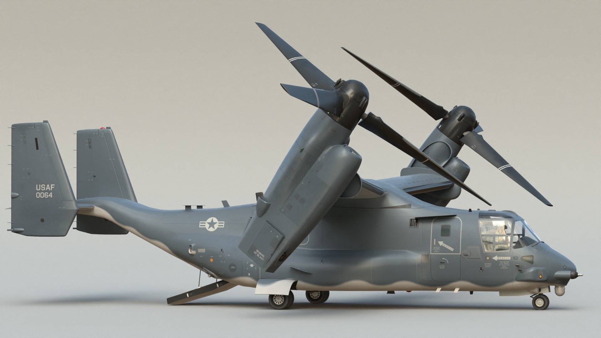 USAF V22 Osprey SC model https://p.turbosquid.com/ts-thumb/1J/3UlyFw/Bl/v22uscpr2/jpg/1753477134/1920x1080/fit_q87/a01bd83645f601f2298a3100844e4c4145ad0669/v22uscpr2.jpg