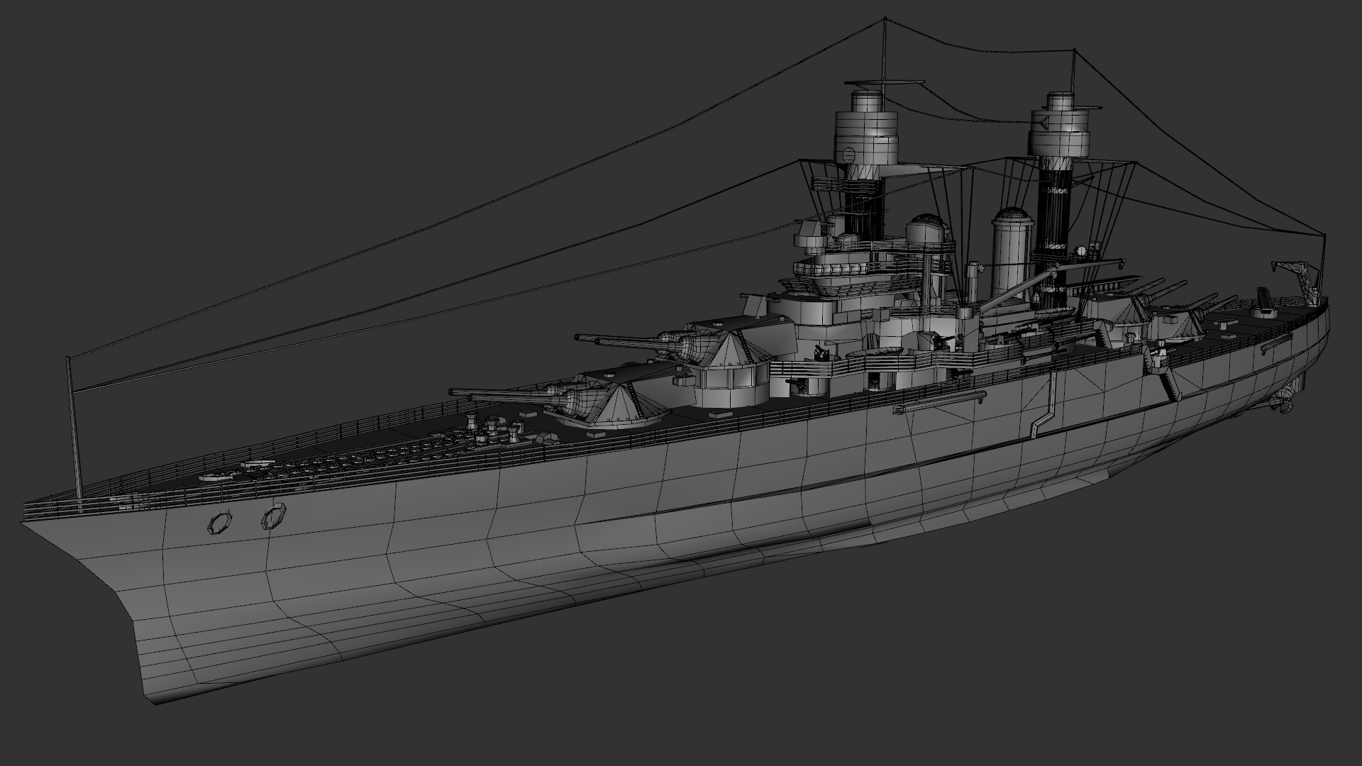 3D USS Maryland BB-46 WWII Colorado - Class battleship Low-poly 3D model https://p.turbosquid.com/ts-thumb/1J/6midO4/3f/wir/png/1785143727/1920x1080/fit_q87/c198cbb70f75a67b61bb0486cc2389077e9cb152/wir.jpg