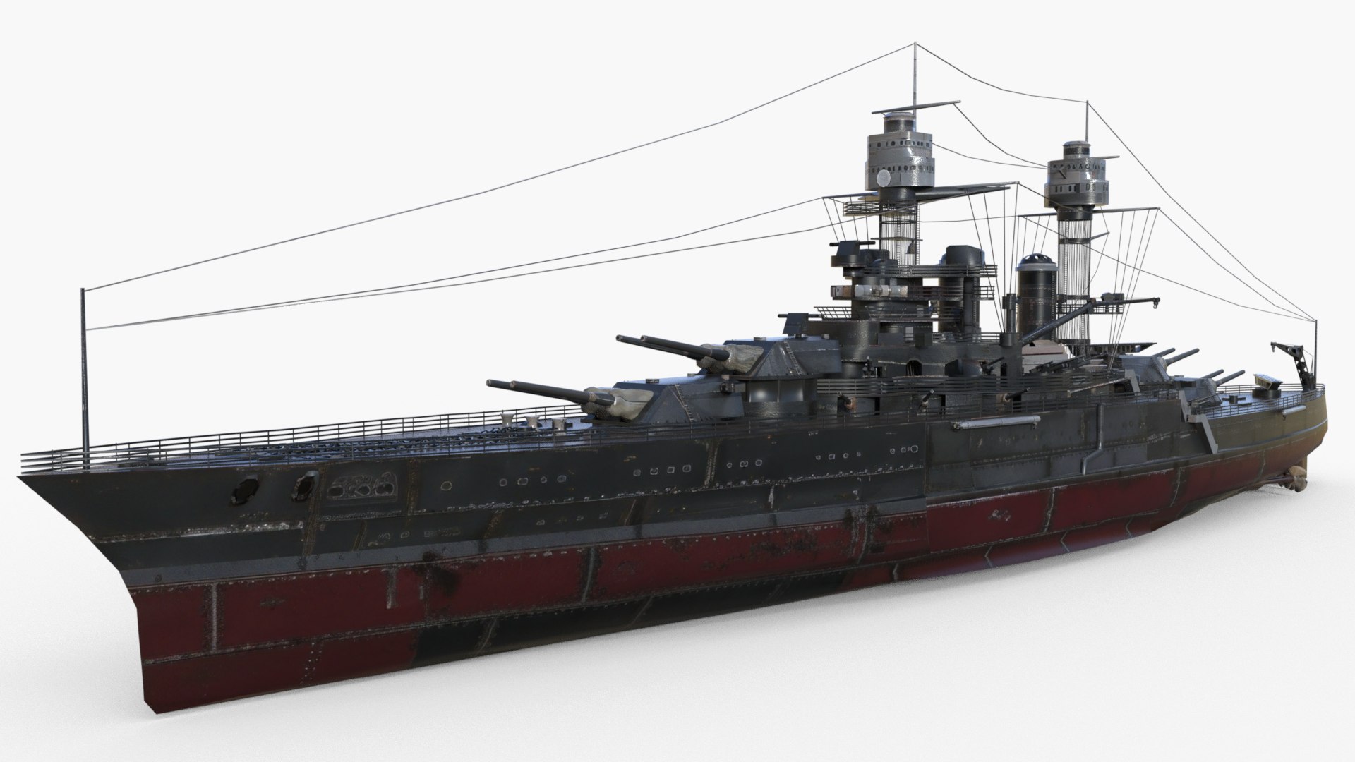 3D USS Maryland BB-46 WWII Colorado - Class battleship Low-poly 3D model https://p.turbosquid.com/ts-thumb/1J/6midO4/OC/1/png/1785143728/1920x1080/fit_q87/f1c3ef4198c1a440784f4c76d50967388d260de5/1.jpg
