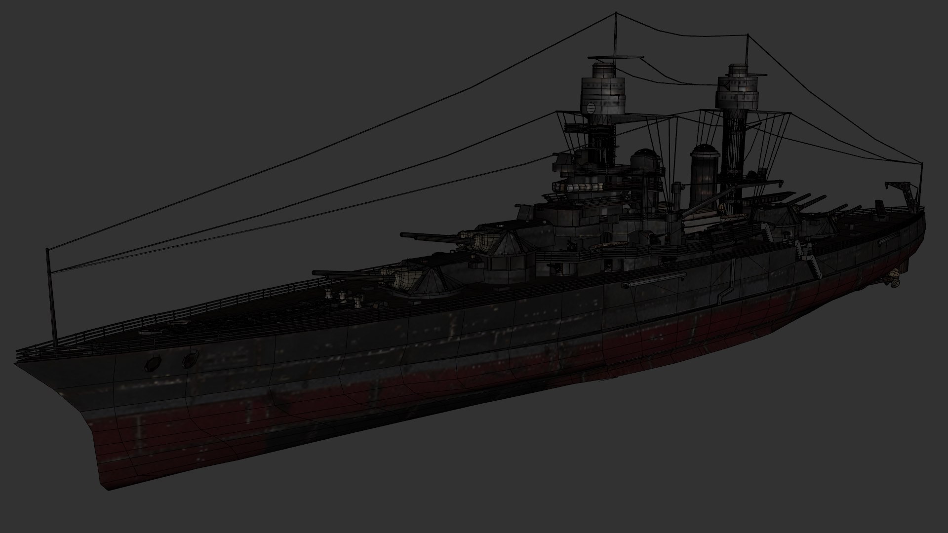 3D USS Maryland BB-46 WWII Colorado - Class battleship Low-poly 3D model https://p.turbosquid.com/ts-thumb/1J/6midO4/Oq/uv/png/1785143724/1920x1080/fit_q87/3cb34b4c9d6e183830e448011566b645a240af2d/uv.jpg