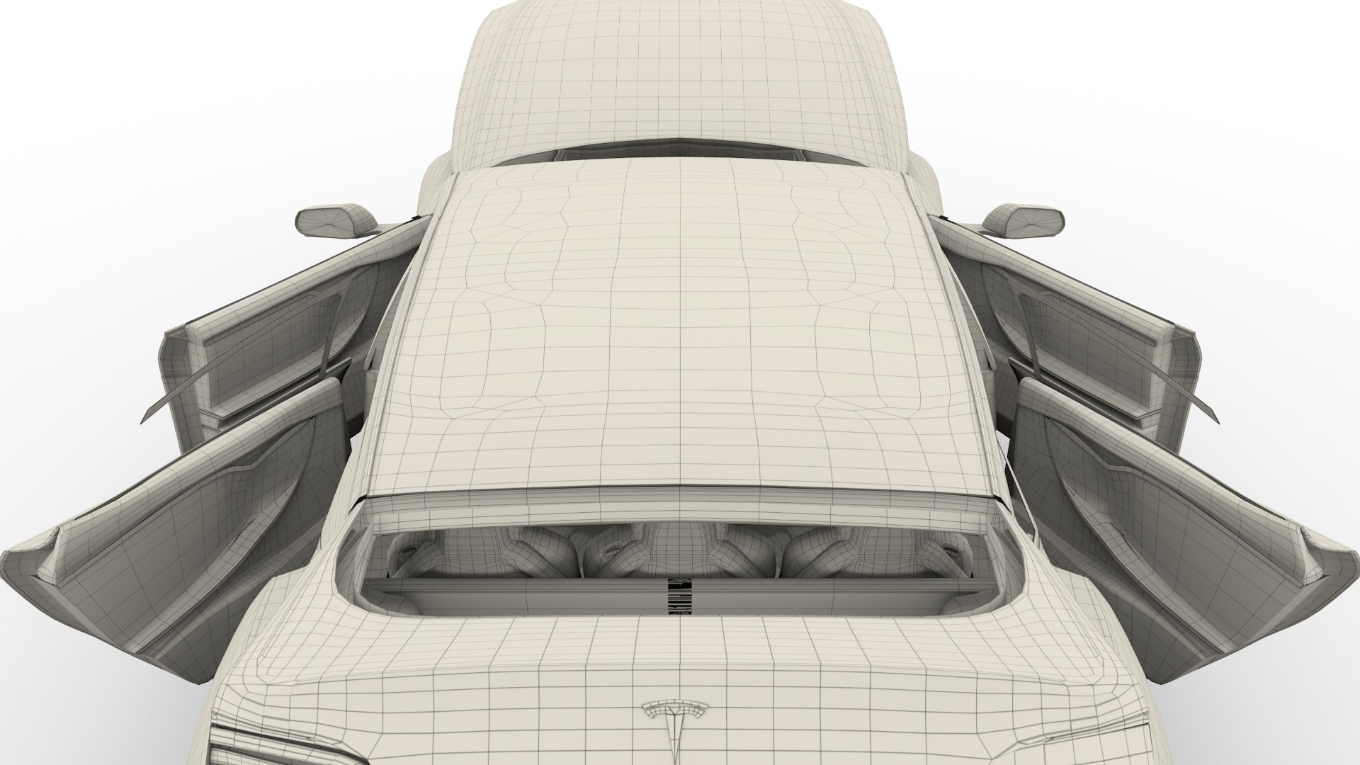 Tesla S 2016 Interior 3D Model - TurboSquid 1209420