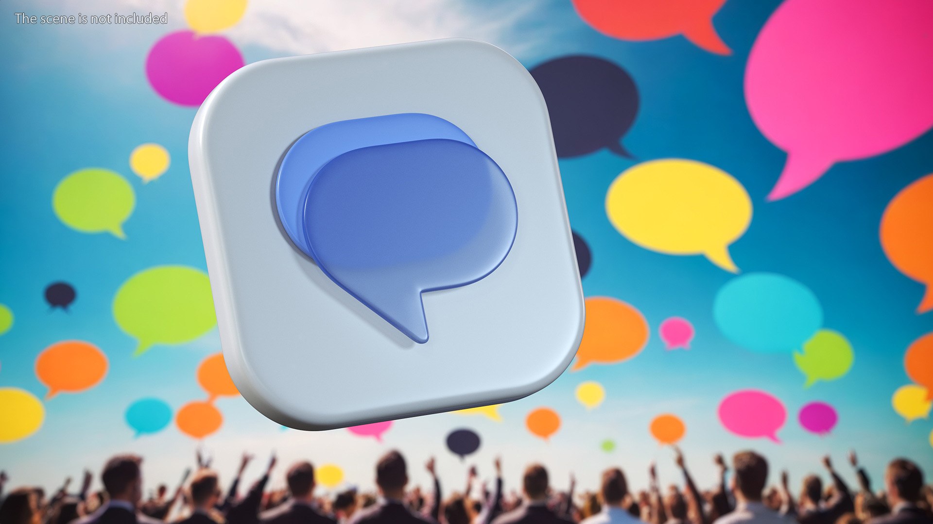 3D Google Messages Icon Model - TurboSquid 2276454